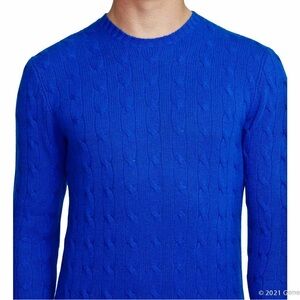 Ralph Lauren heritage blue cashmere sweater